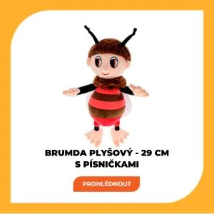 PŘÍBĚHY VČELÍCH MEDVÍDKŮ - BRUMDA PLYŠOVÝ - 29 CM
