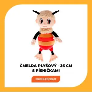 PŘÍBĚHY VČELÍCH MEDVÍDKŮ - ČMELDA PLYŠOVÝ - 26 CM - S PÍSNIČKAMI