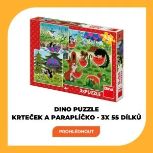 Krteček a paraplíčko PUZZLE