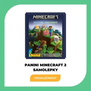 Samolepky kartičky Minecraft