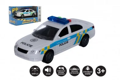 Teddies Auto policie - 15 cm - se zvukem se světlem - na setrvačník