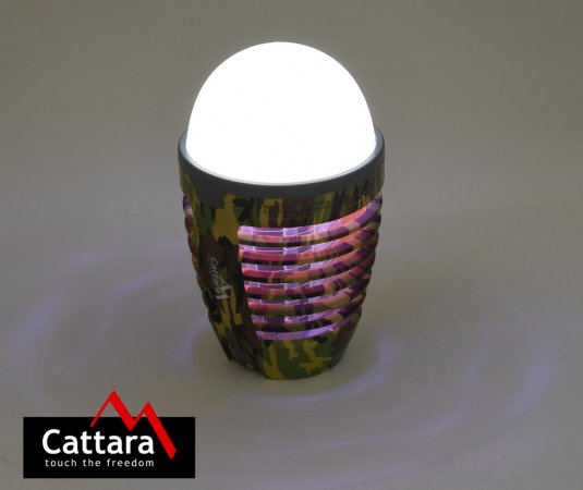 Cattara Svítilna PEAR ARMY nabíjecí + lapač hmyzu