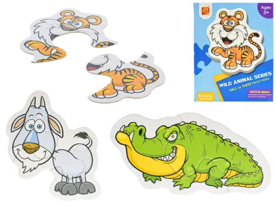 Mikro trading Puzzle - Zvířátka safari - 16 dílků