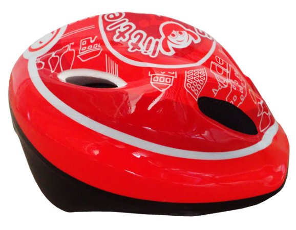 Brother Cyklistická dětská helma s potiskem - červená - S (48 - 52 cm)