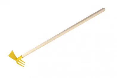 Teddies Motyka/Motyčka oboustranná s násadou - žlutá