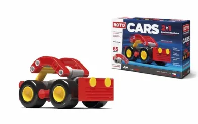 Efko Stavebnice Roto 2v1 - Závodní auto - 65 dílků