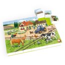 Hubelino Puzzle - Život na farmě - 35 kostek