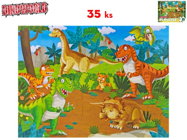Mikro trading Puzzle - Dinosauři - 35 XL dílků