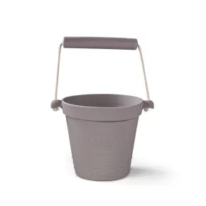 BIGJIGS Plážový kyblíček - tmavě šedá