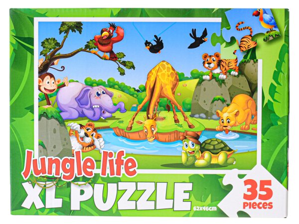 Mikro trading Puzzle - Život v džungli - 35 XL dílků