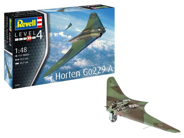 Plastikový model letadla Horten Go229 A-1