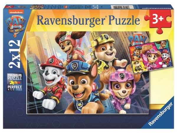 Ravensburger Puzzle - Tlapková patrola: V akci - 2 x 12 dílků