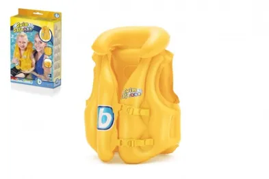 Bestway Nafukovací vesta Swim Safe - žlutá - 51 x 46 cm