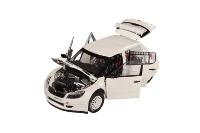Abrex Škoda Fabia II FL S2000 (2010) - Bílá - Šotolinová kola