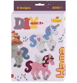 Hama Zažehlovací korálky - Kouzelní koníci -2000 ks - MIDI