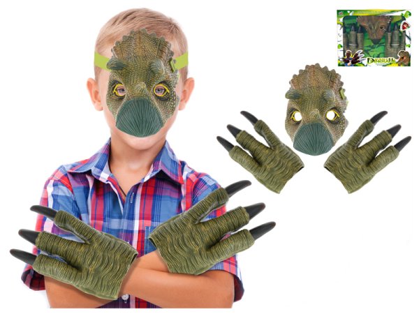 Mikro trading Maska dinosaurus - zelená