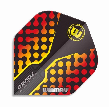 Winmau Letky Prism Zeta - Yellow and Red W6915.308