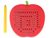 Mikro trading Magnetická tabulka jablko s perem - 142 kuliček
