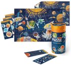 TM Toys Puzzle - Didaktický tubus puzzle a aktivity - Výlet do vesmíru - 40 dílků