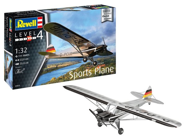 Revell Plastikový model letadla Builders Choice Sports Plane