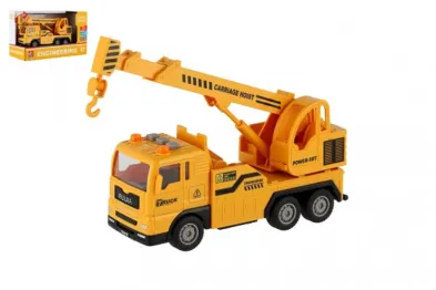 Teddies Auto jeřáb na setrvačník - 16 cm