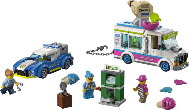 LEGO City 60314 - Policejní honička se zmrzlinářským vozem