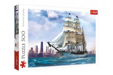 Trefl Puzzle - Plachtění kolem Chicaga - 500 dílků