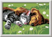 Ravensburger CreArt - Spící pes a kočka