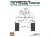 RFM Plastikové díly příslušenství tanku HVSS Type 80 M4 Sherman