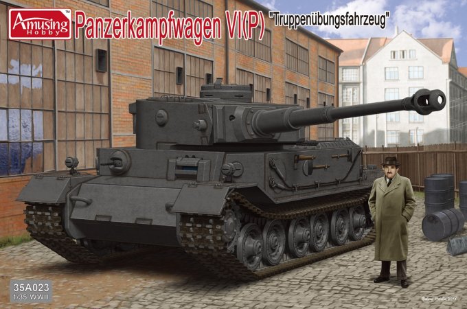 Amusing Hobby Plastikový model tanku Panzerkampfwagen VI Tiger (P) "Truppenübungsfahrzeug"
