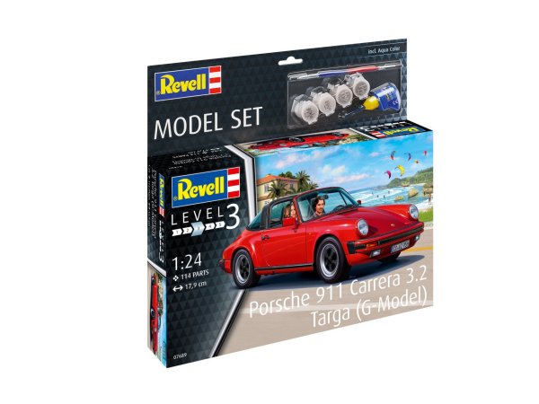 Revell ModelSet - Plastikový model auta Porsche 911 Targa (G-Model)