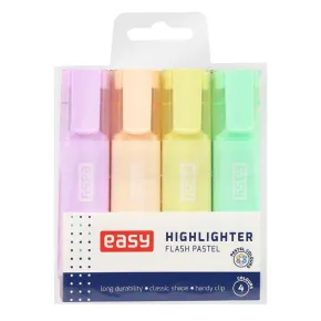 Easy FLASH PASTEL - Sada pastelových zvýrazňovačů - mix 4 barev