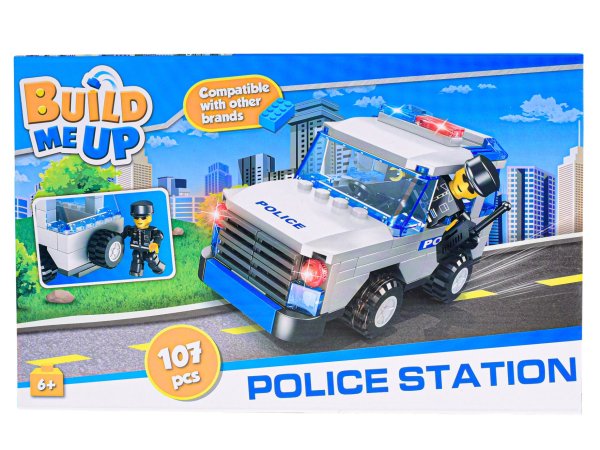 Mikro trading Stavebnice BuildMeUP - Policie (Police station) - 107 ks