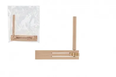 Teddies Řehtačka dřevo - 13 x 13 cm