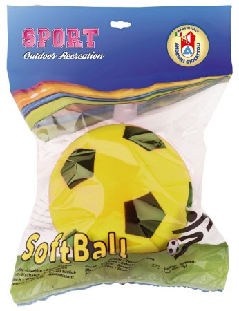 Androni Soft míč - průměr 12 cm - žlutý