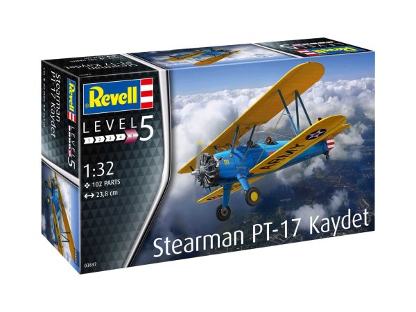 Revell Plastikový model letadla Stearman PT-17 Kaydet