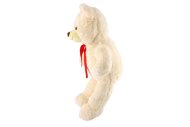 Teddies Medvěd s mašlí plyš - 100 cm - světle hnědý