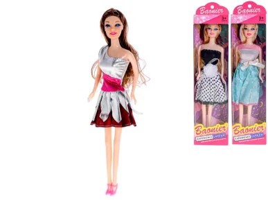 Mikro trading Panenka kloubová v šatech - 29 cm - 3 druhy