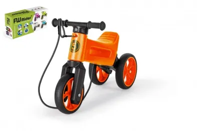 Teddies Odrážedlo FUNNY WHEELS Rider SuperSport - oranžové 2v1 (v krabici)