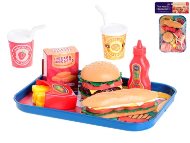 Mikro trading Fast food - Set s podnosem - 26 ks
