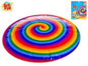 Mikro trading Sun Fun - Nafukovací frisbee - duhové - 60 cm