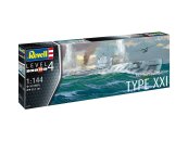 Revell Plastikový model ponorky German Submarine Typ XXI
