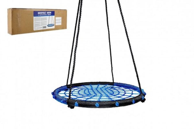 Teddies Houpací kruh modrý - 100 cm - provazová výplň