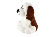 Teddies Pes sedící plyš - 38 cm - bílý
