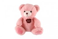 Teddies Medvěd sedící plyš - 40 cm - růžový