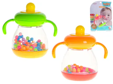 Mikro trading Chrastítko - Lahvička - 8 cm