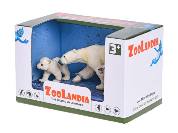 Mikro trading Zoolandia - Lední medvědice s mláďaty