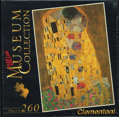 Clementoni Puzzle Museum Collection Mini - Klimt - Polibek (Il bacio) - 260 dílků