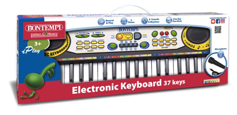 Bontempi Klávesy elektronické - 37 kláves + mikrofon