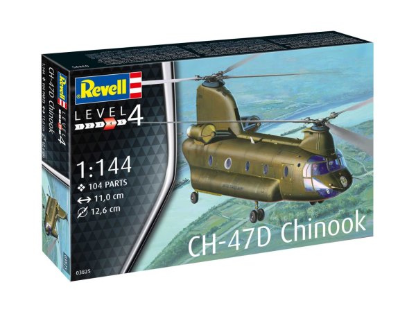 Revell Plastikový model vrtulníku CH-47D Chinook